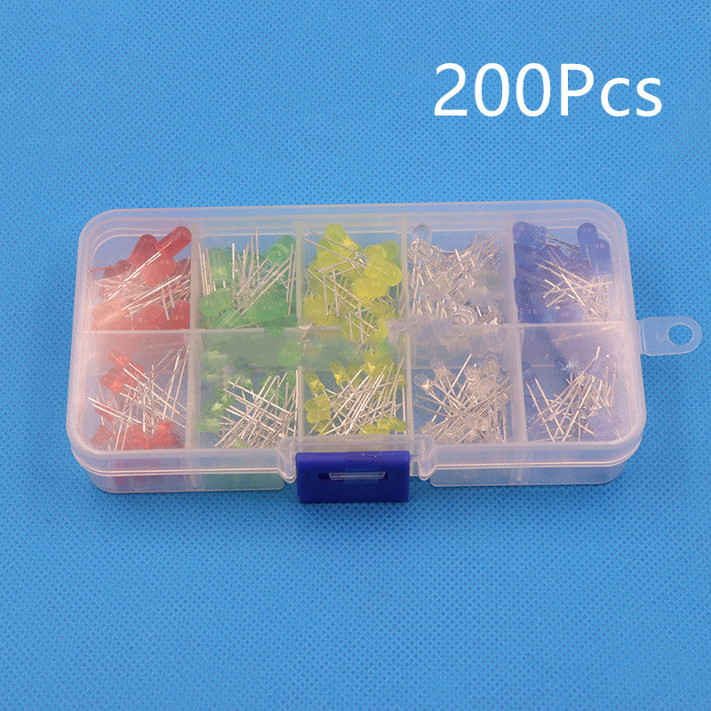 Verschiedene LED-Packungen, 200 Stück, 5 mm, 3 mm